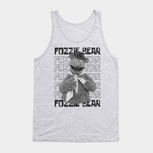 Monochrome Cute Fozzie Tank Top